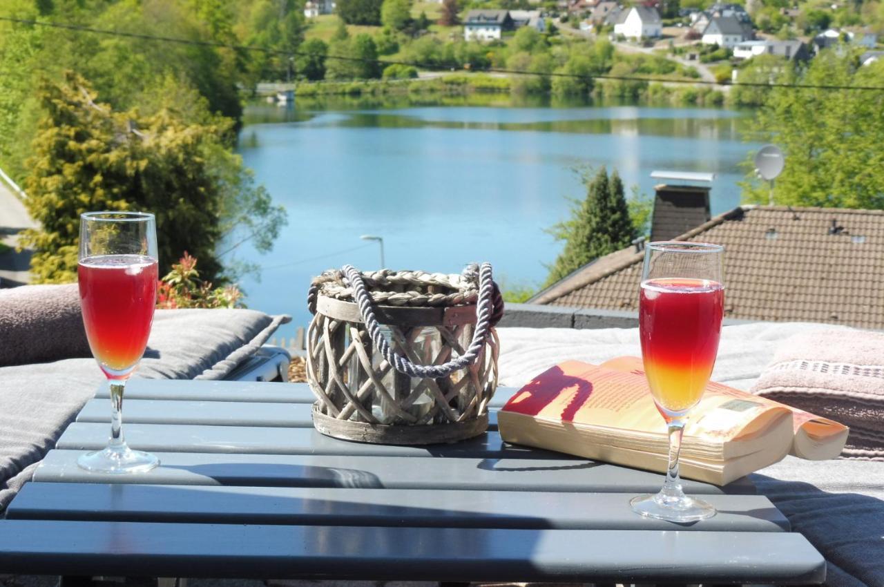 Exklusive Ferienwohnung 'Agger-Blick' Mit Grosser Seeblick-Terrasse & Sauna Gummersbach Exteriör bild