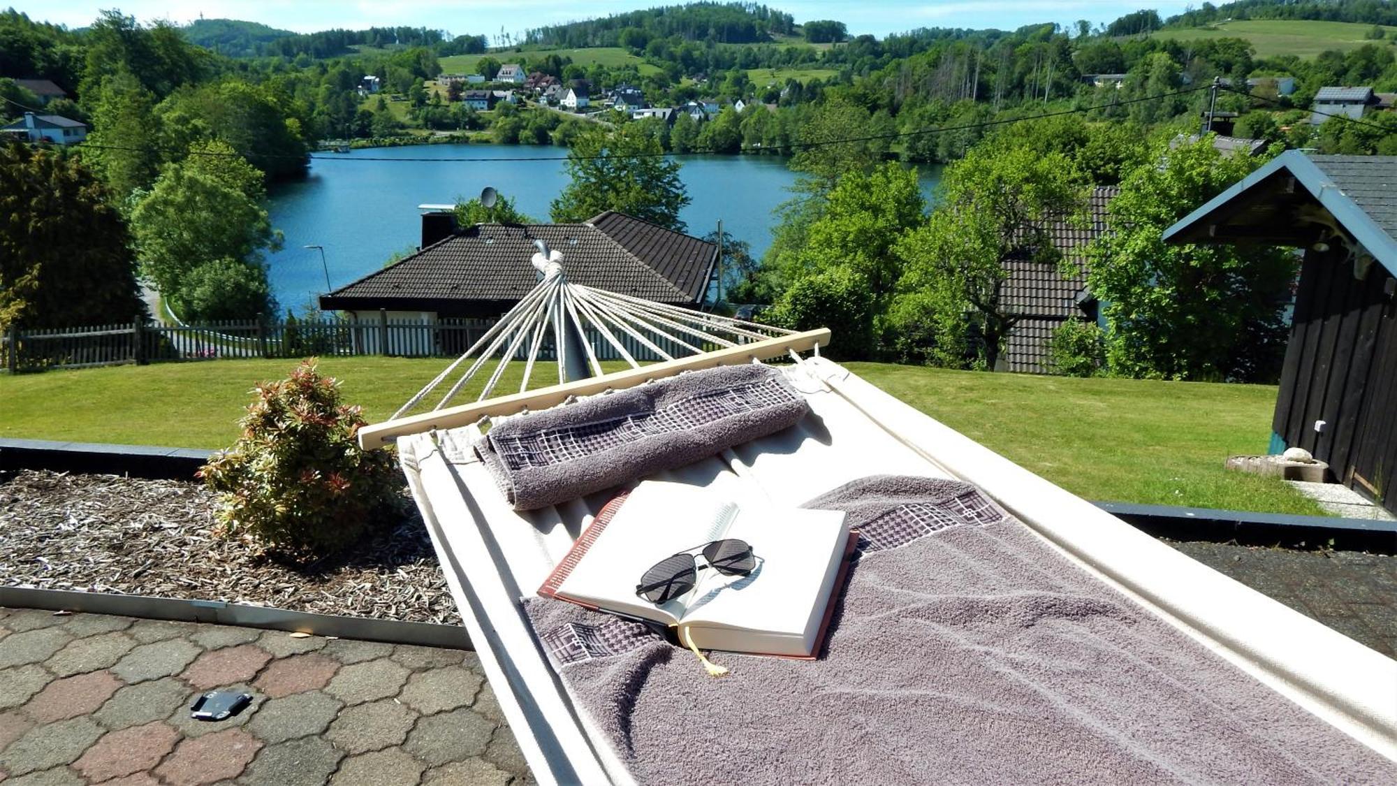 Exklusive Ferienwohnung 'Agger-Blick' Mit Grosser Seeblick-Terrasse & Sauna Gummersbach Exteriör bild